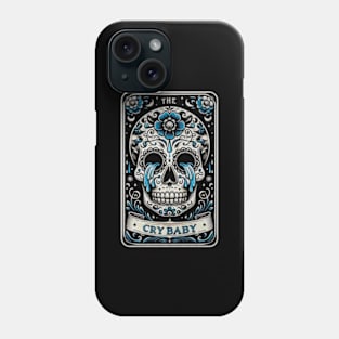 The Crybaby Skull Tarot Card Funny Sarcastic Gothic Occult Phone Case