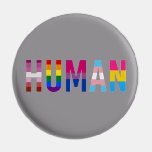 HUMAN Pride Pin