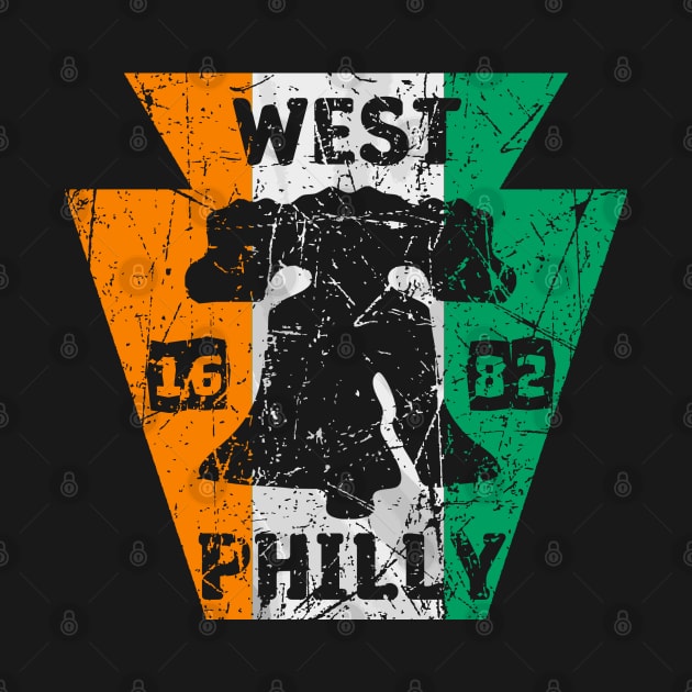 Vintage Irish West Philly Philadelphia Ireland Flag Philly Fan Irish American Original by TeeCreations