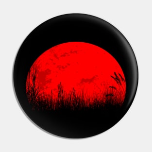 Red moon Pin