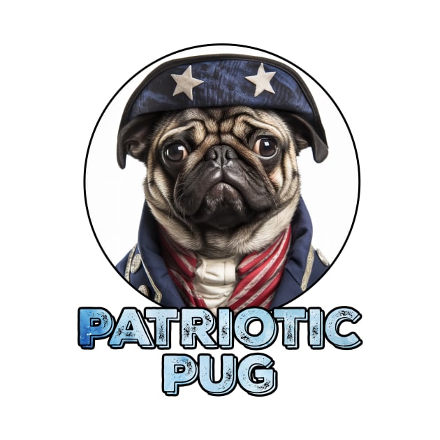 Patriotic Pug by Corrie Kuipers