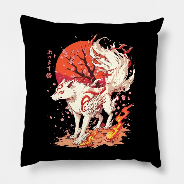 okami Pillow by StevenBag