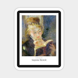 Girl Reading By Renoir Poster Magnet