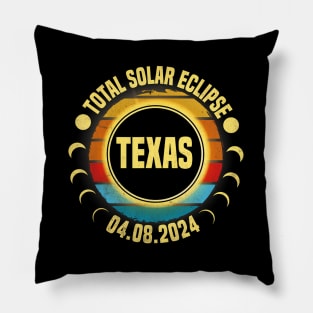 America Total Solar Eclipse April 8 2024 Texas Usa Totality Pillow