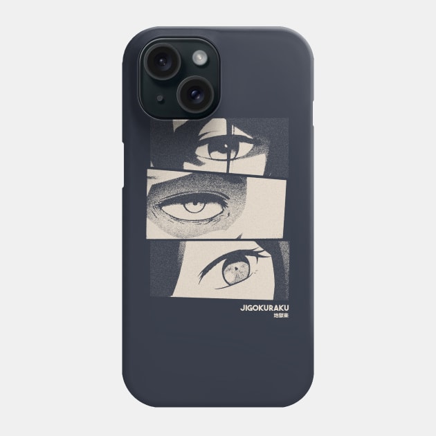 Jigokuraku Gloomy Halftone Fanart Design Phone Case by Gloomeeey