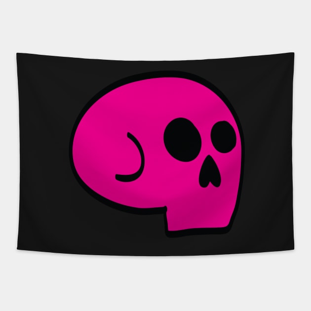 Cute Little Skull Tapestry by TRNCreative