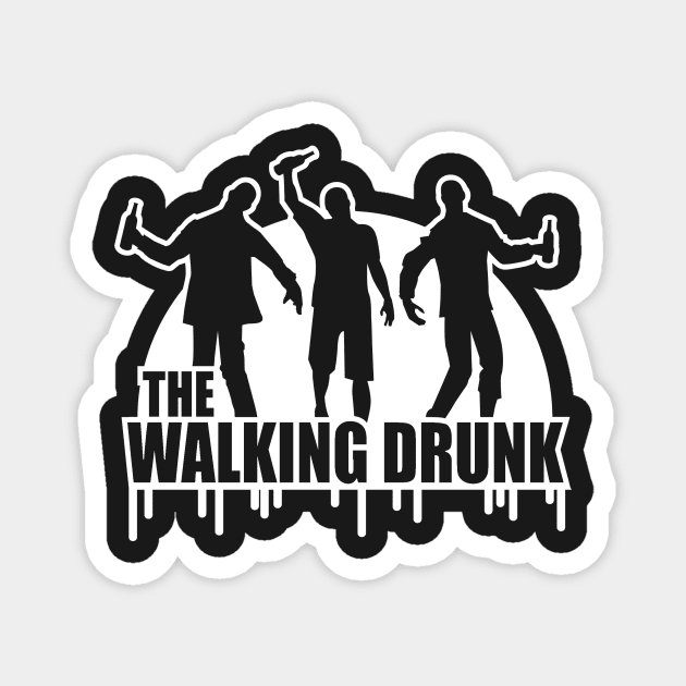 The walking drunk Magnet by Cheesybee