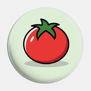 Cute Vector Tomato Pin