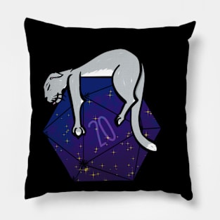 Sleepy Galaxy Kitty Pillow