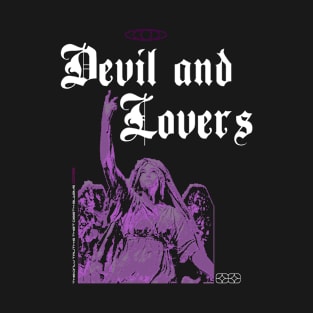 DEVIL AND LOVERS BLACK T-Shirt