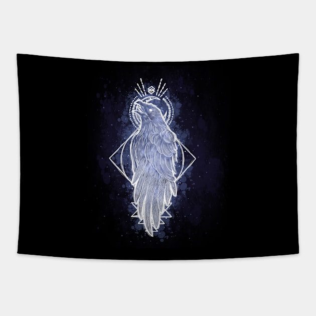 Galaxy Raven Tapestry by xMorfina