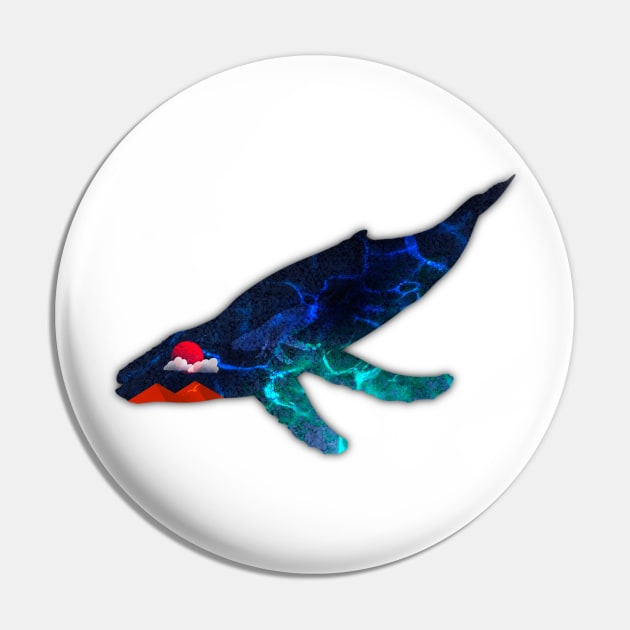 Whale Pin by Blaze Designs
