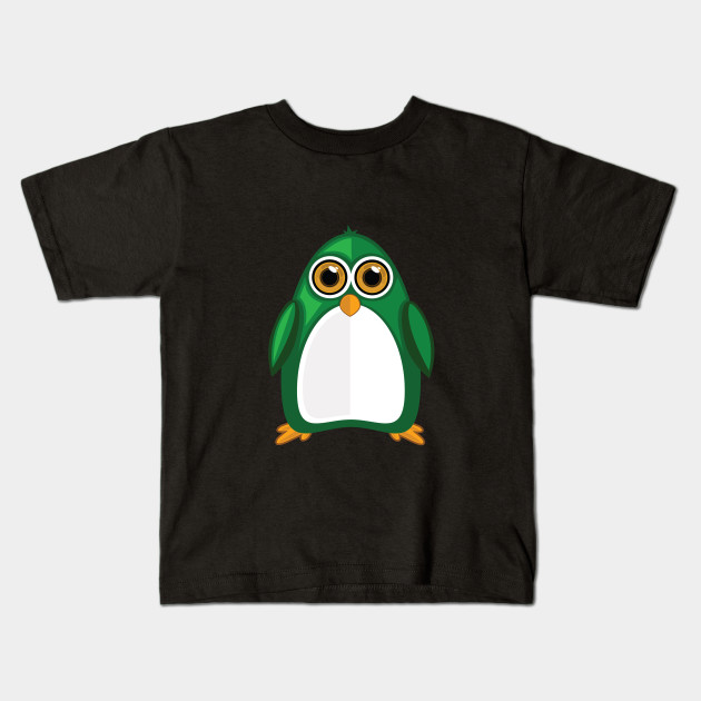 Green Penguin Vector Kids T Shirt Teepublic