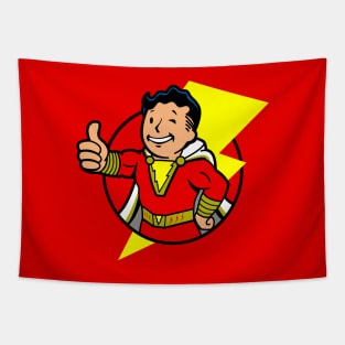 Cute Superhero Gods Cartoon Gaming Mascot Mashup Parody Tapestry