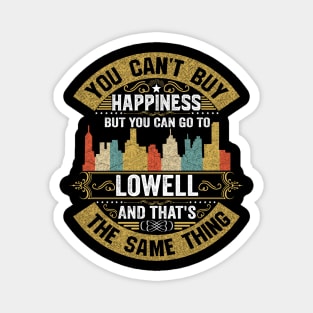 Lowell City Massachusetts State USA Flag Native American Magnet