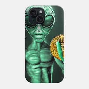 Alien Bitcoin Collectors Mars Invasion Sci-fi Phone Case