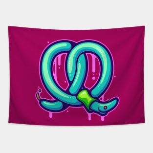 Pretzel Worm Tapestry