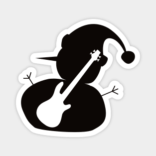 Bass snowman Magnet