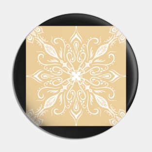 Yellow mandala Pin