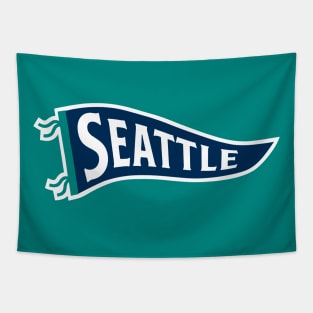 Seattle Pennant - Teal Tapestry