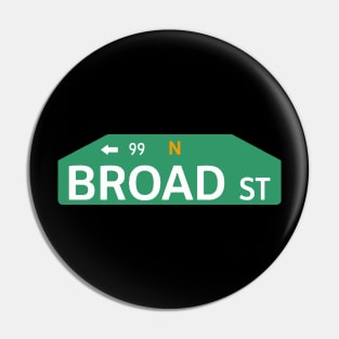 Broad St Sign Pin