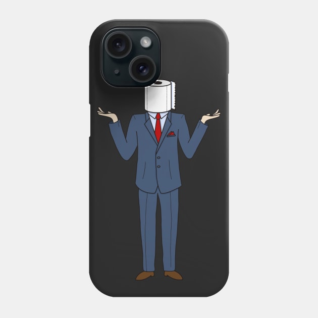 Toilet Paper Man Phone Case by Ratatosk