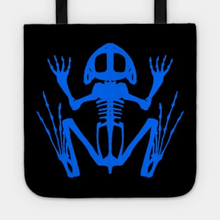 Frog Skeleton (Blue) Tote