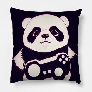 A gamer panda Pillow