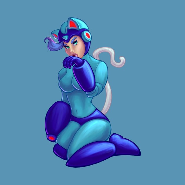 Darkstalkers Felicia in MegaMan Costume by Kylana