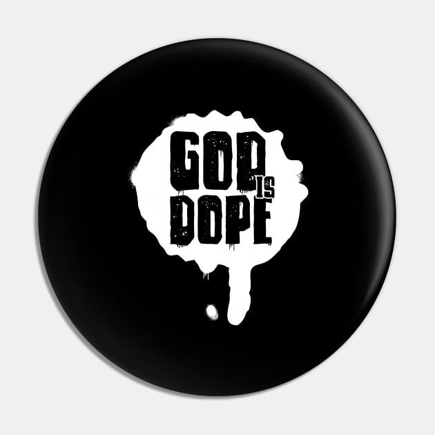 GOD IS DOP , Christian Jesus Faith Believer Pin by shirts.for.passions