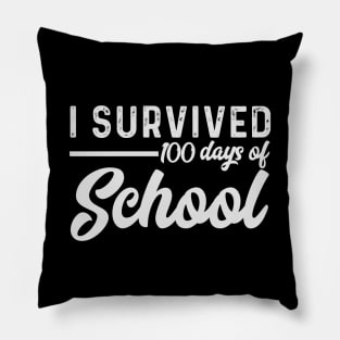 I survived 100 days of school gift idea, funny gift, graduation, Pillow