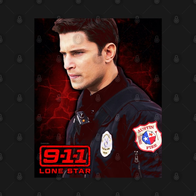 9-1-1 Lonestar - TK Strand - Red Cracks by vickytoriaq