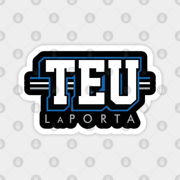 Tight End University - TEU - Sam LaPorta - Detroit Lions Magnet by nicklower