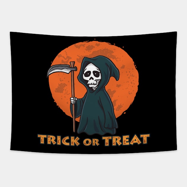 Trick Or Treat Tapestry by BullBee