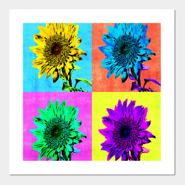 Sunflower Pop 2 Sunflowers Posters And Art Prints Teepublic