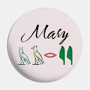 MARY-American names in hieroglyphic letters,  a Khartouch Pin