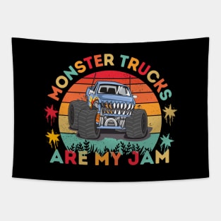 Monster Trucks Are My Jam Tapestry