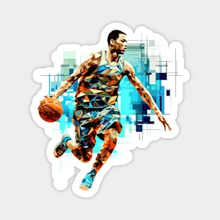 Basketball Player Sport Game Champion Competition Abstract Magnet