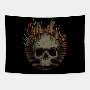 skull autumn Tapestry