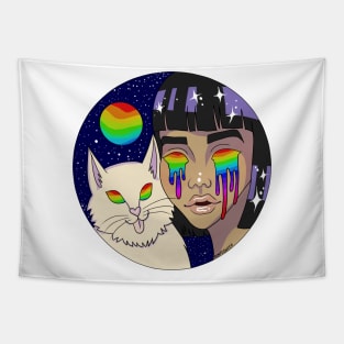 GALAXY CAT Tapestry