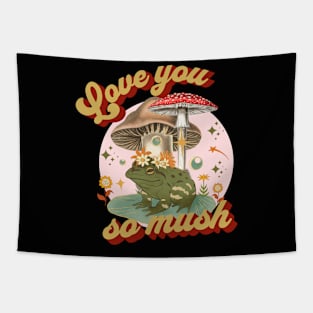 Mushroom Love You So Mush Tapestry