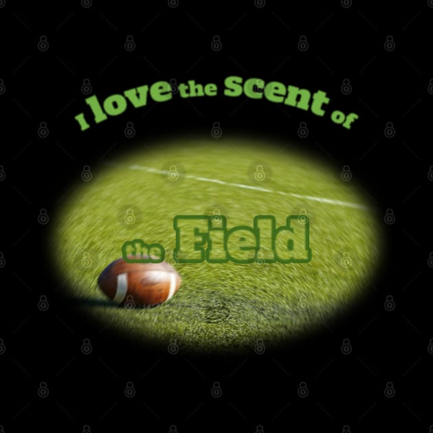 Football in the field by Cavaleyn Designs