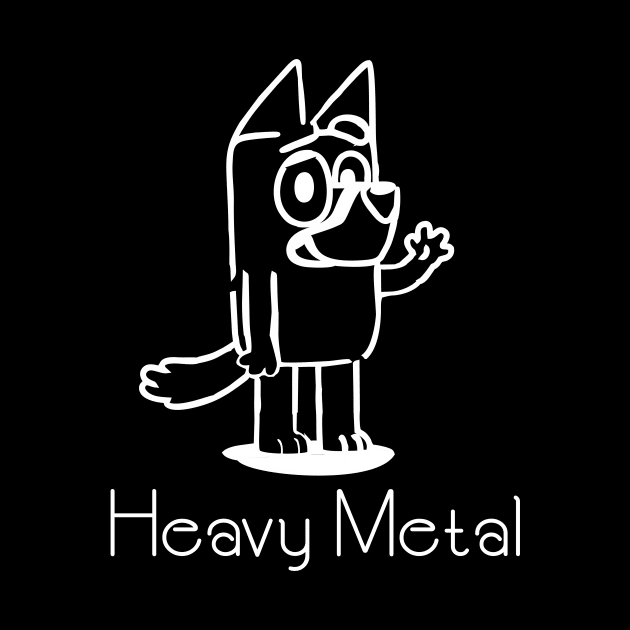 heavy metal bluey by ManPublic