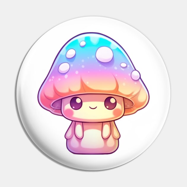 Cute Psychedelic Mushroom Pin by HMMR-design