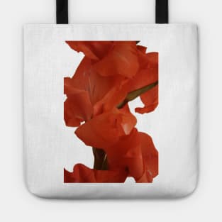 Red Gladioli Closeup Tote