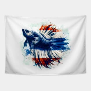 Betta Plakat Thailand Flag Siamese Fighting Fish Aquarium Tapestry