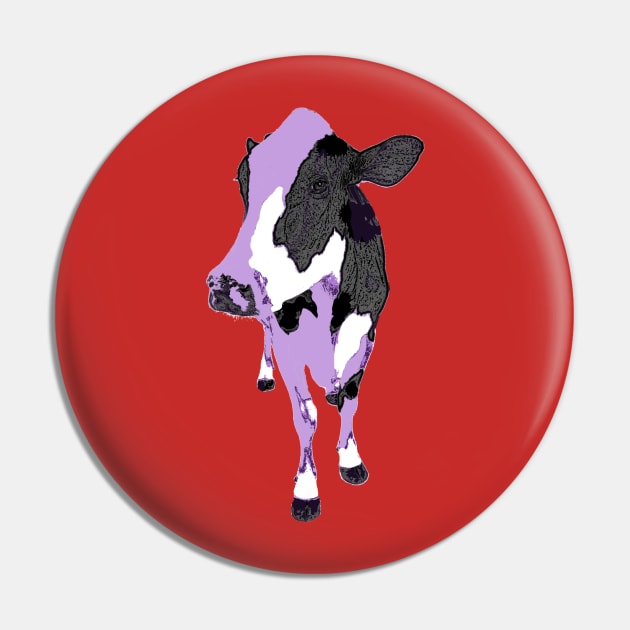 Cow Purple Pin by KA Textiles and Designs