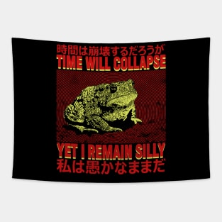 I Remain Silly Frog Japanese Tapestry