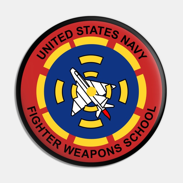 fighter weapons school - Top Gun Logo - Pin