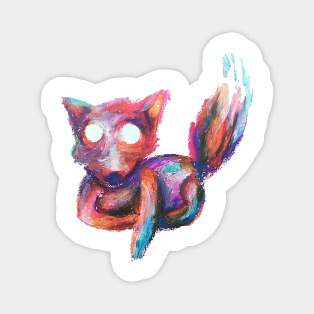 Ghost Fox Magnet by xaxuokxenx